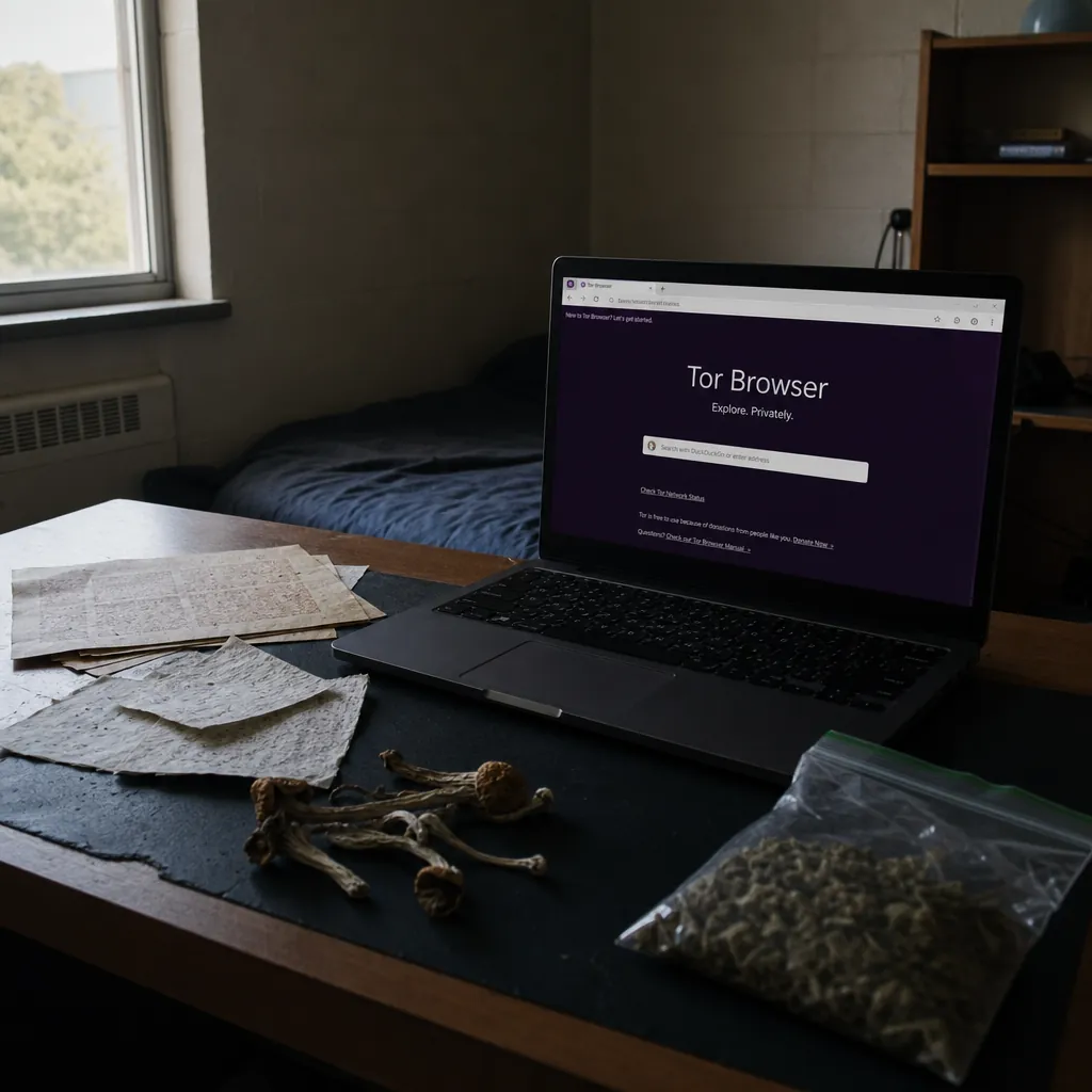 Dark web drug marketplace interface preview
