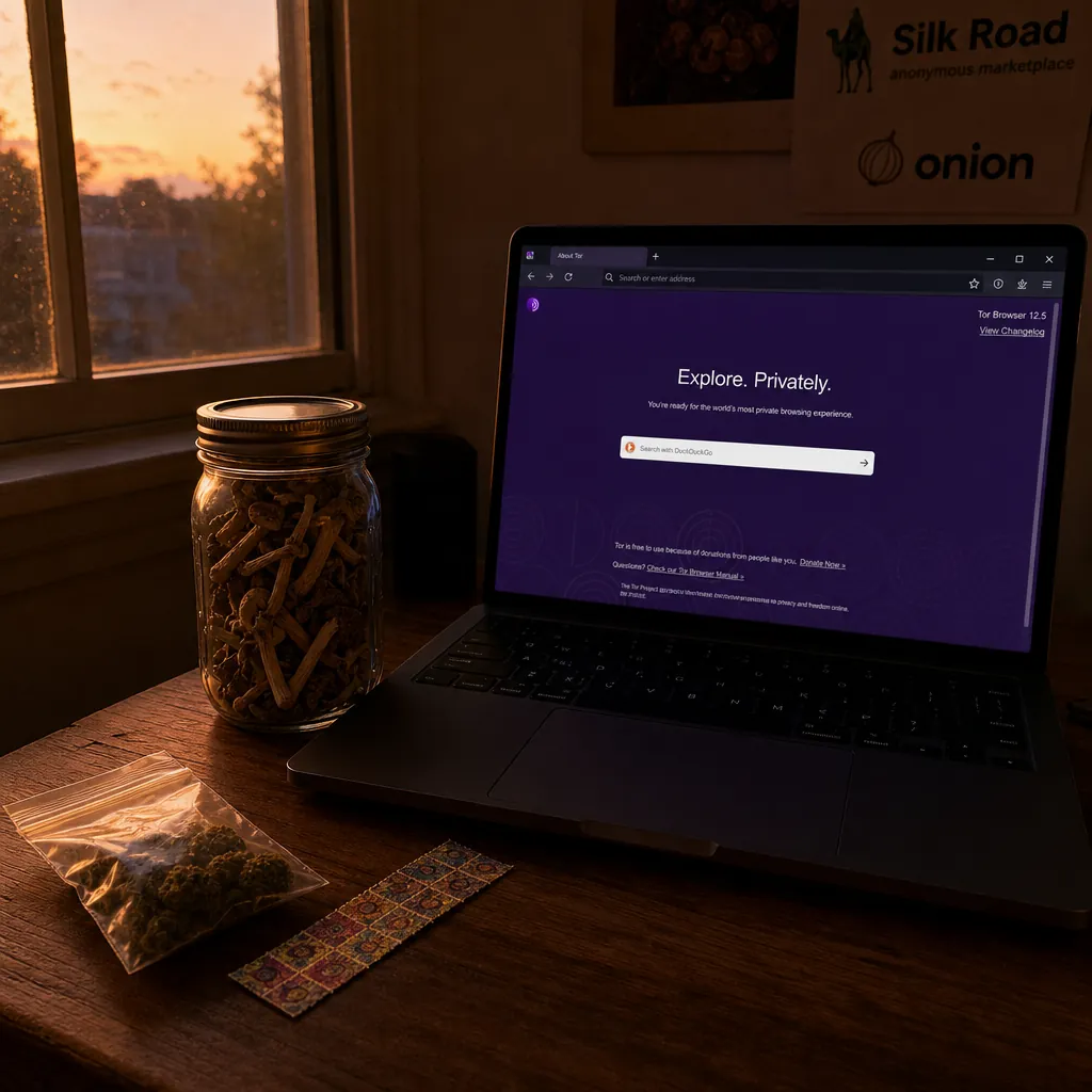 Dark web link interface preview