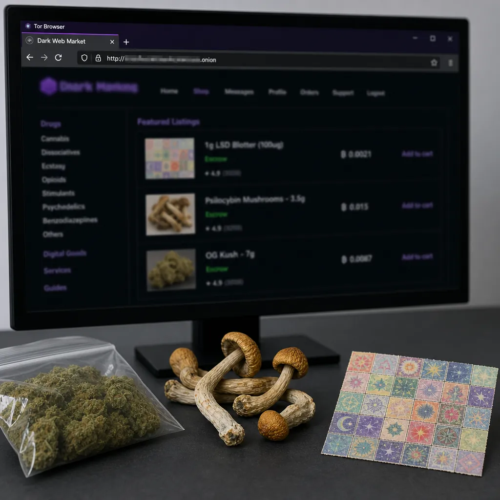 Darkmarkets interface preview