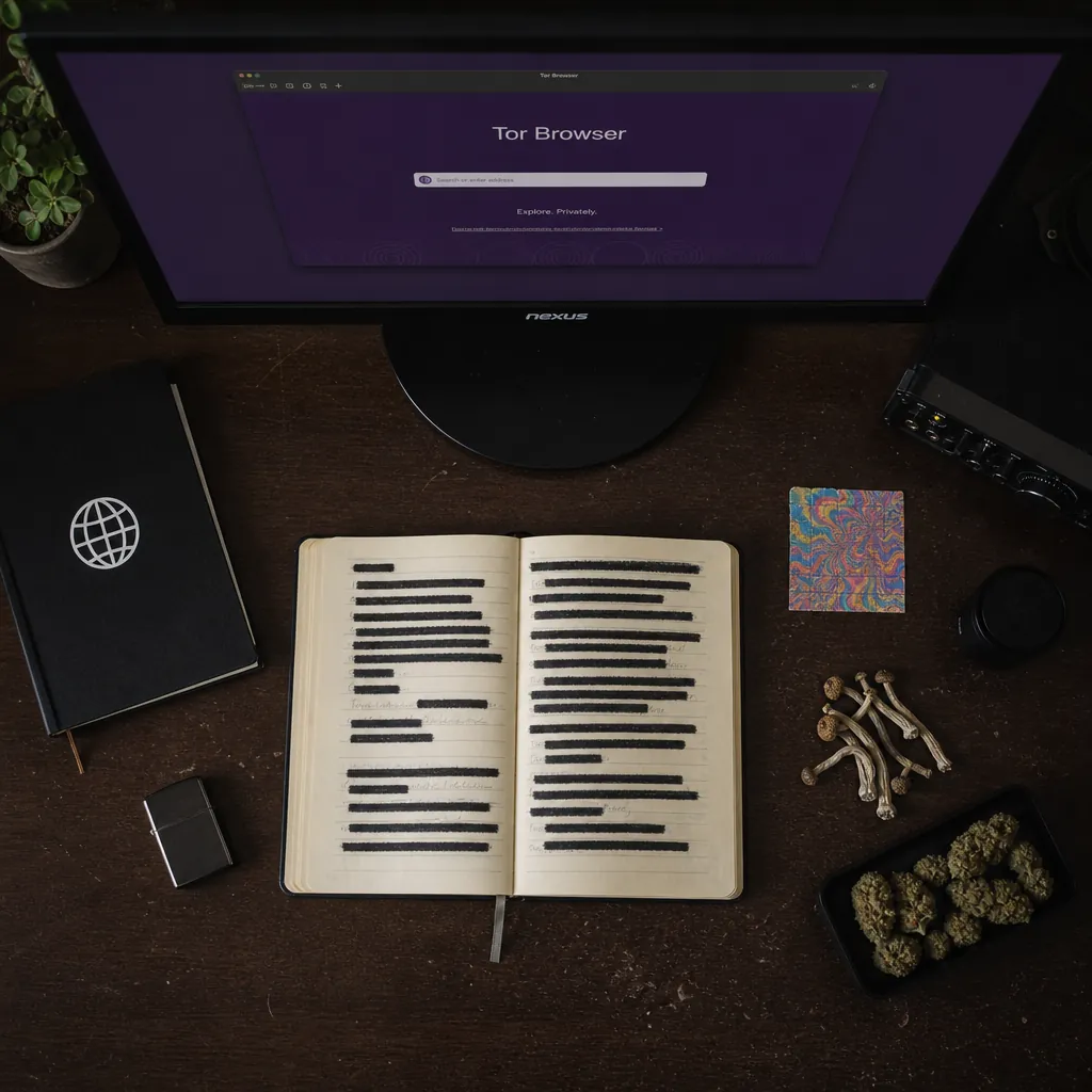 Onion dark website interface preview